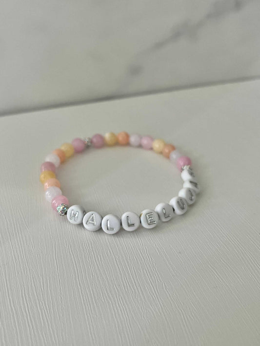 Bead Bracelet Hallelujah Multicolored Jade Design