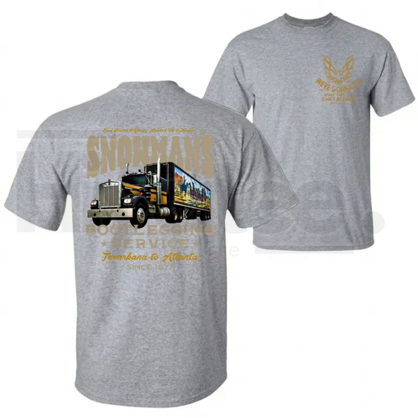 "Snowman's Bootlegging Service" – Smokey And The Bandit Trucker Top