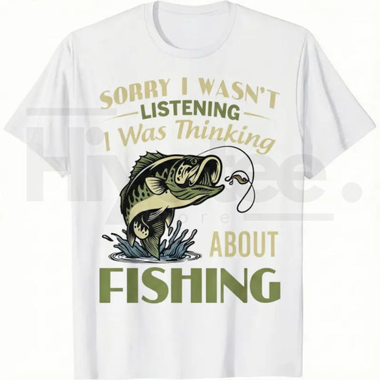 "Sorry I Wasn't Listening" – Funny Vintage Bass Fishing Unisex Top